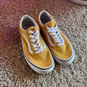 Yellow Vans sneakers